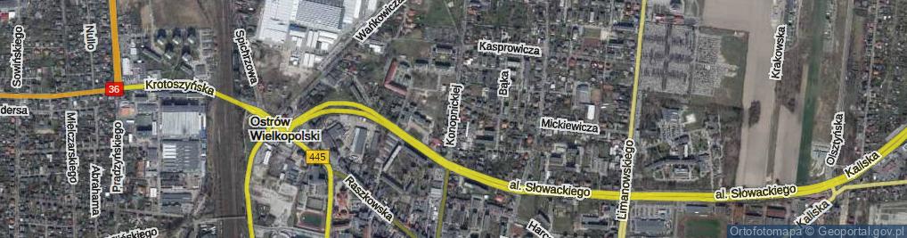 Zdjęcie satelitarne Konopnickiej Marii ul.